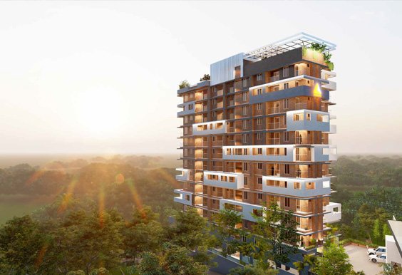 Shanoor Rainbow Heights, luxury apartments near Trivandrum Technopark.