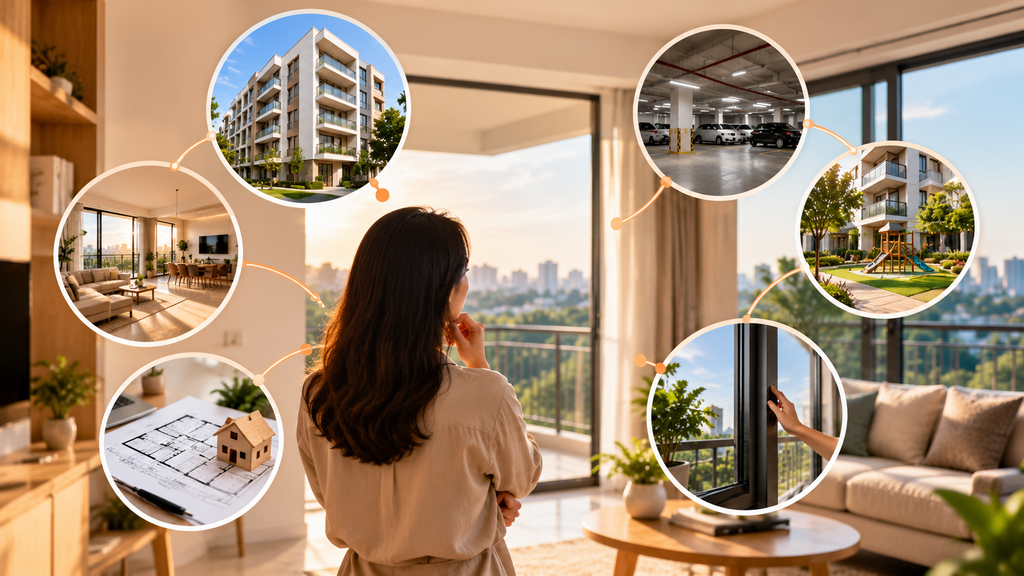 Bright and airy apartment interior showcasing apartments with natural light and ventilation for comfortable living.